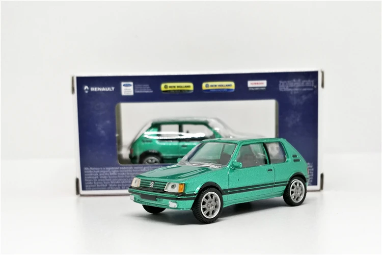 Norev 1:54 peugeot 205 GTI зеленая литая модель автомобиля