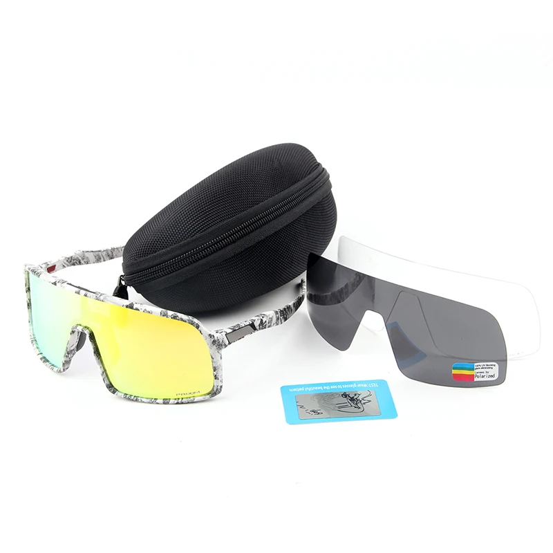 Peter Cycling Sunglasses Sports Cycling Glasses Mountain Bike Cycling Goggles Cycling Sunglasses UV400 Eyewear 3Lens