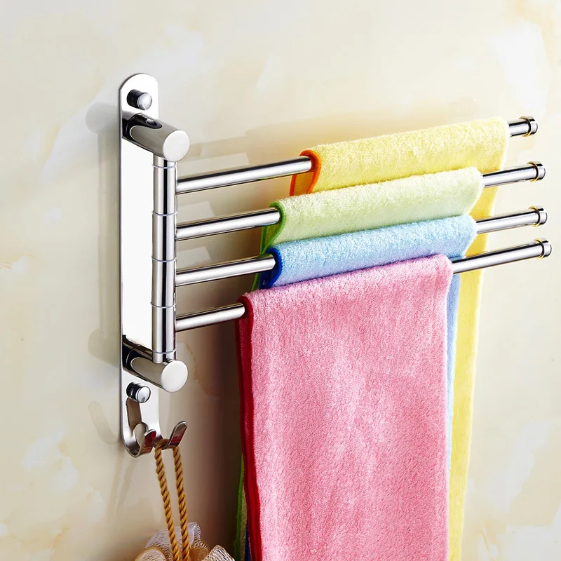 

A Generation of Fat Stainless Steel Rotating Towel Bar Hole Punched Activity Towel Bar Bathroom Towel Rack Manufacturers Wholesa