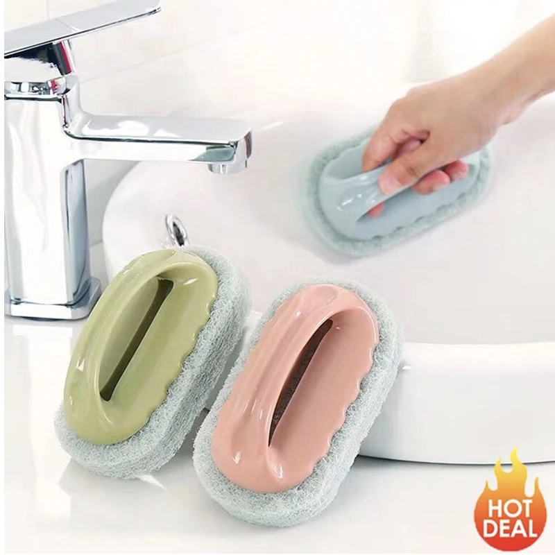 New Cleaning Strong Decontamination Bath Brush Sponge Eraser Cleaner ...