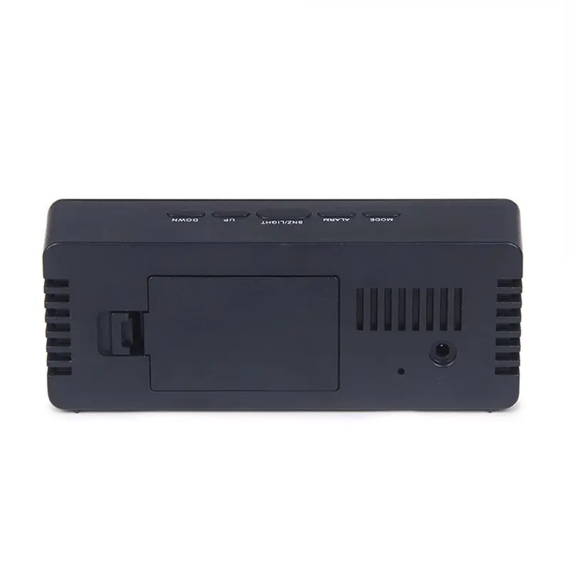 Mirror Alarm Clock Digital LED Display Battery Operated Portable Multi-Function Timer