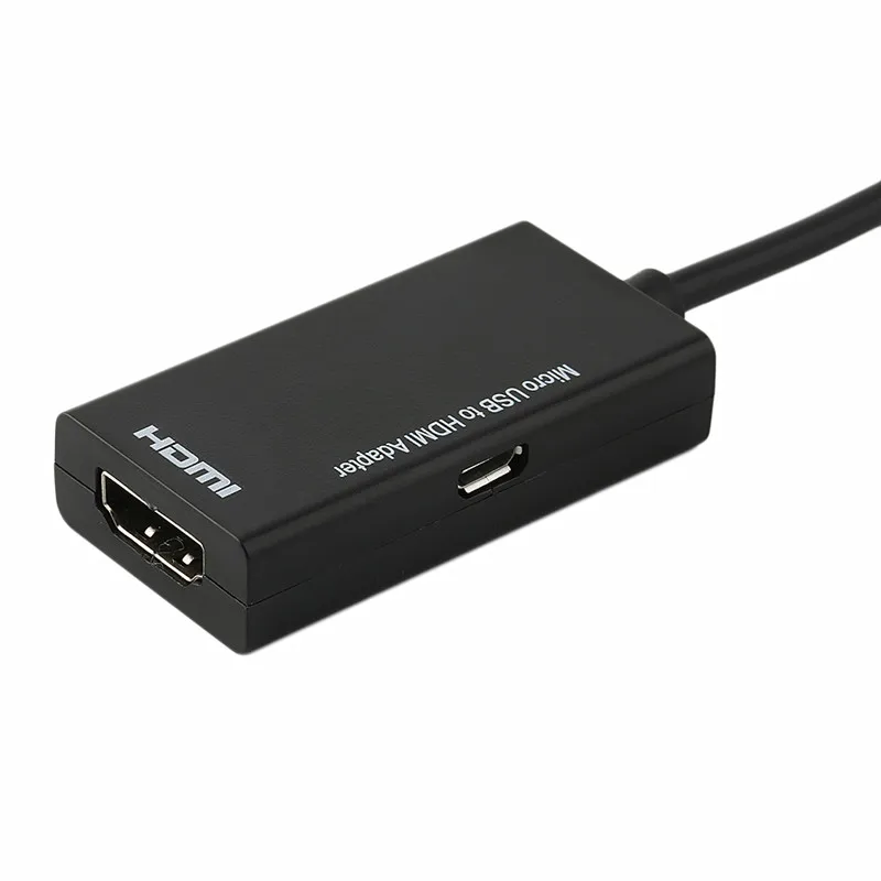 Дисплей порт Micro USB к HDMI Кабель-адаптер конвертер Черный 12 см портативный светильник Вес цифровые кабели HDMI кабели Простота в использовании