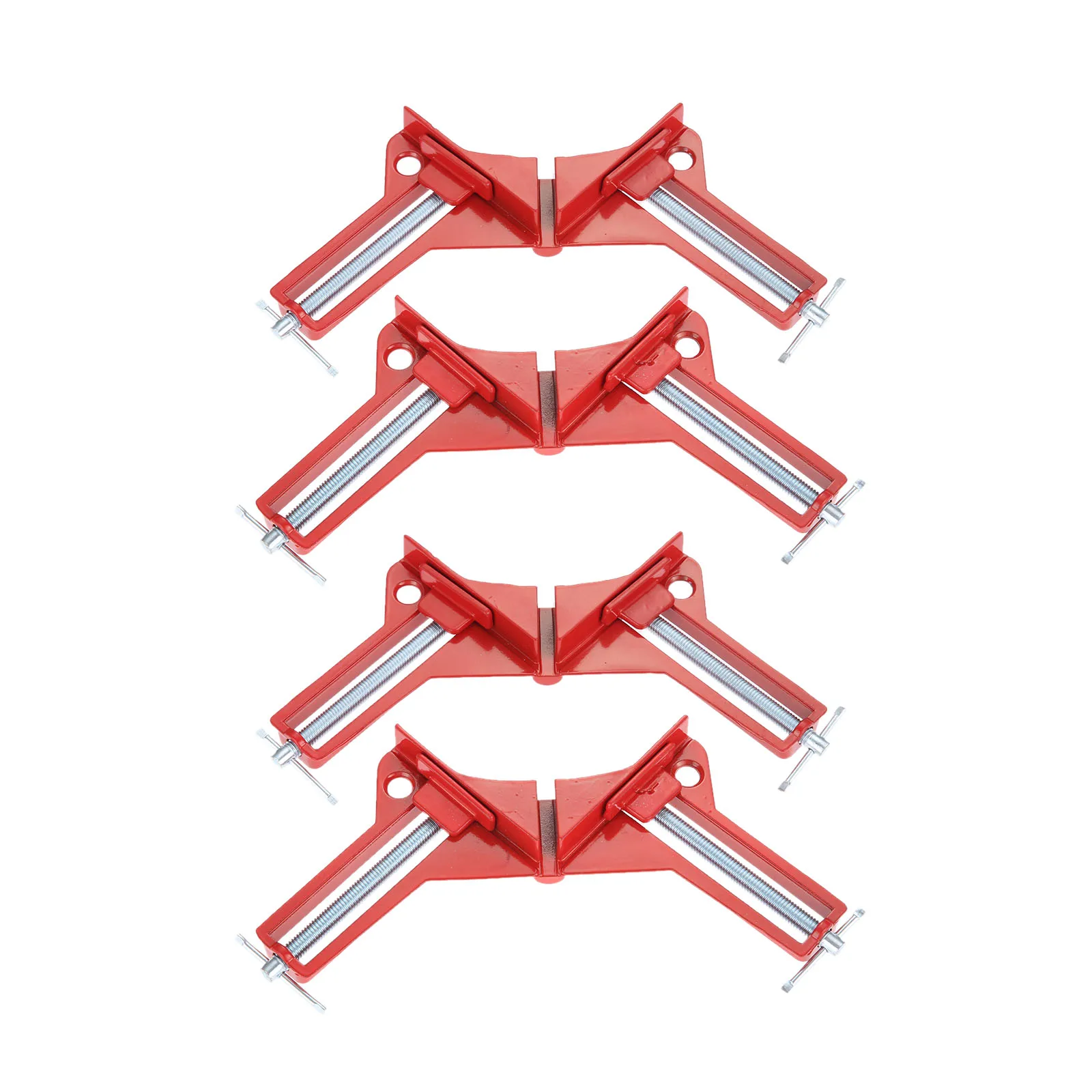 

DRELD 1/2/4PCS 4inch 90 Degree Right Angle Clamp Picture Frame Corner Holder Woodwork Right Angle Clamp Woodworking Hand Tool