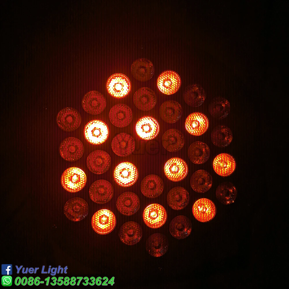 Профессиональный светодиодный сценический свет 36 светодиодный RGB PAR DMX сценическое освещение эффект DMX512 Master-Slave плоские для DJ дискотеки вечерние KTV