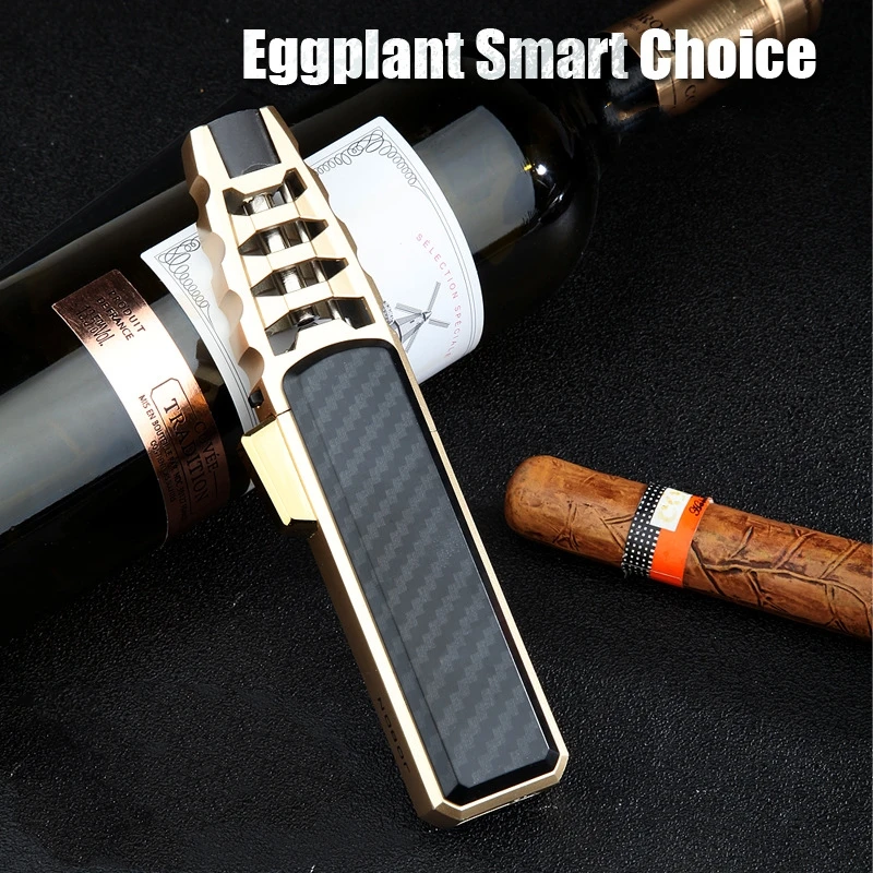 

2020 New Outdoor Pen Spray Gun Jet Butane Pipe Lighter Kitchen BBQ Metal Torch Turbo Windproof Cigar Lighter Gadgets For Men