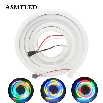 

6x13mm / 8x16mm Full Color Neon Pixel LED Strip DC 5V 96Leds/m 1903 3838 RGB Magic Color LED Tape for Indoor Outdoor lighting