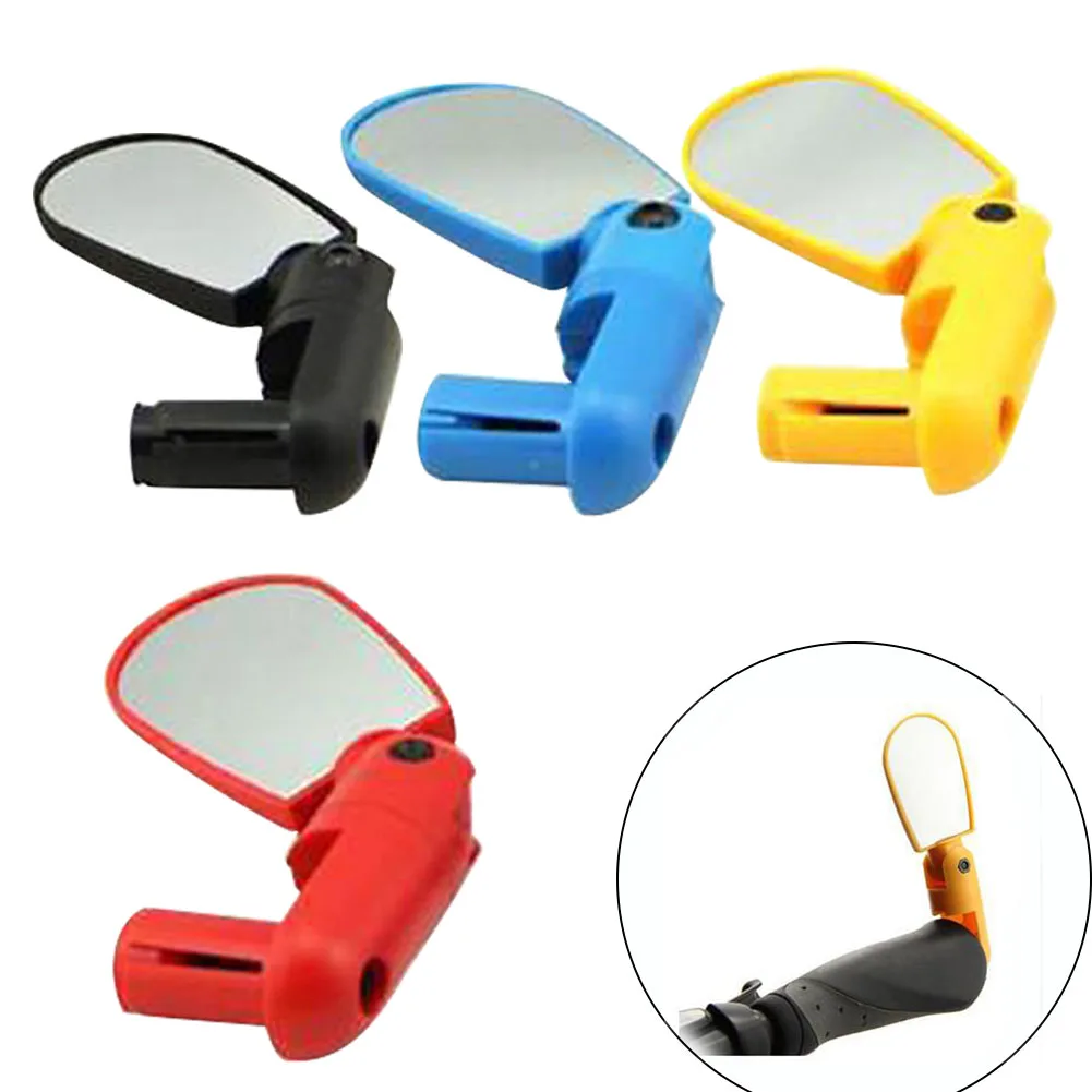 Road Bicycle Bar End Rear View Outdoor Adjustable Angle Safety Rotation Decorative Bike Mirrors Side Accessories Universal