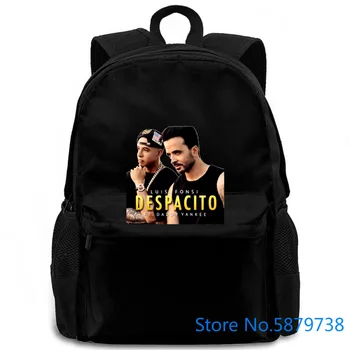 

Luis Fonsi Despacito Latin Pop Singer White To Printed Hipster women men backpack laptop travel school adult student