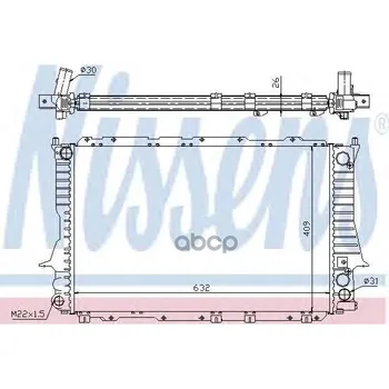 

Engine radiator Audi 100 2 8e V6 92-97 nissens art. 60459
