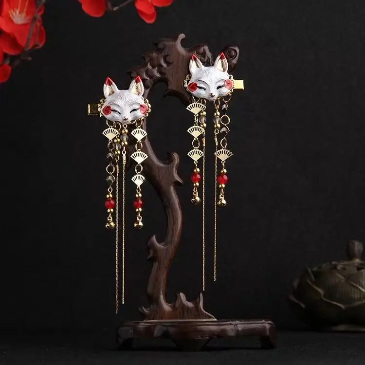 Hanfu заслужить роль пыли кисточкой шпилька антикварная Красивая Лолита представление COS классические аксессуары для волос - Цвет: a pair hairpin