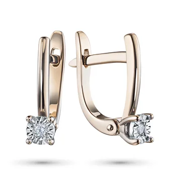

Earrings made of white gold with diamond e1101sg06201010