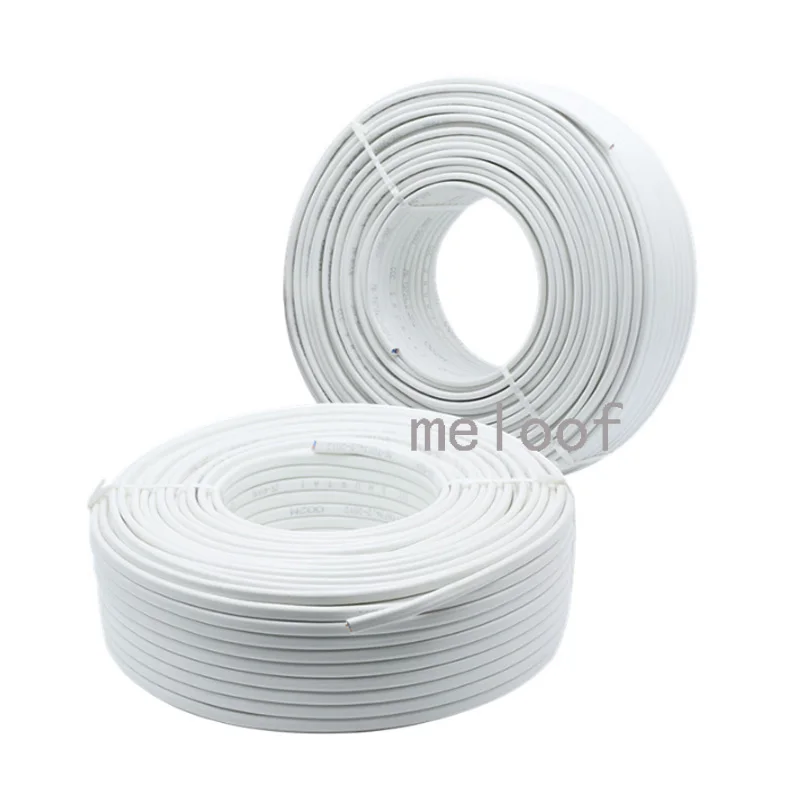 2 Pin 10 м 20 18AWG 20AWG 22AWG 24AWG RVV Электрический белый черный Удлинительный провод светодиодный силовой кабель для одноцветные светодиодные ленты