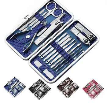 

21pcs Nail Clipper Set Nail Art Cutters Cuticle Scissor Flies Nippers Professional Manicure Pedicure Tools
