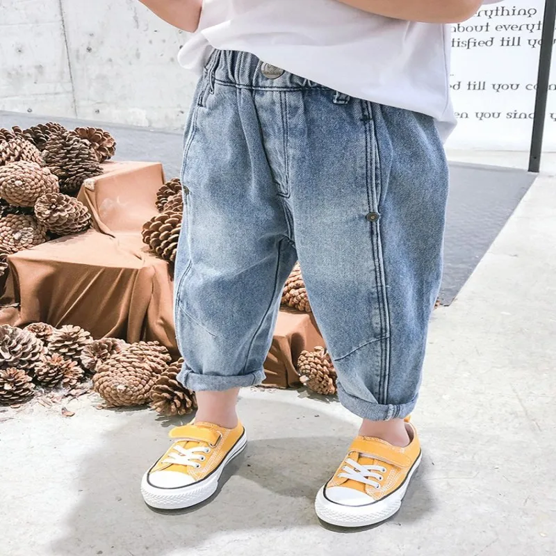 

Boy Jeans for Kids spring autumn Trousers Fashion Children Jeans Kids Fashion Denim Pants Baby Jean Infant Clothing 90~130