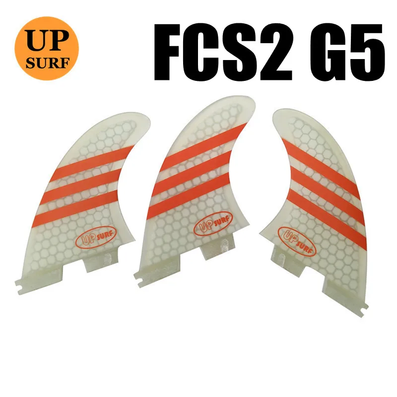 Серфинга FCS2 Fin G5 3 шт. в наборе сотовая стекловолокна FCSII Fin Fiber glass Tri fin Набор