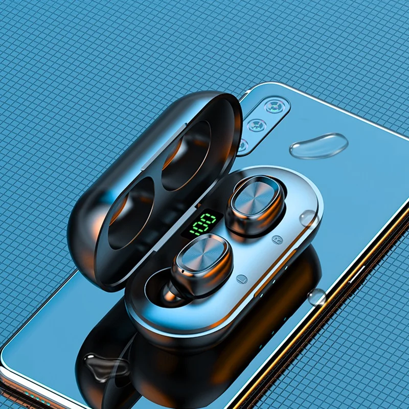 B5 TWS Bluetooth 5 0 Earphones Wireless Sports Waterproof Mini Earbuds Headsets for IOS Android Phone