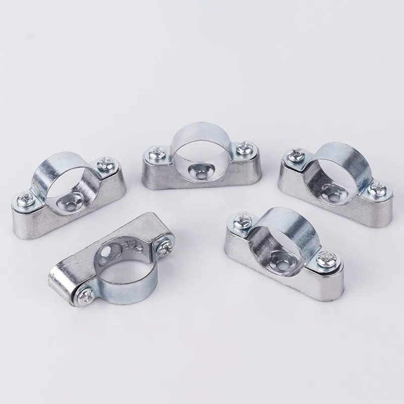 Free shipping pipe clamp 10pcs/lot with screw From the wall yards away from the wall of the card saddle card, galvanized by the