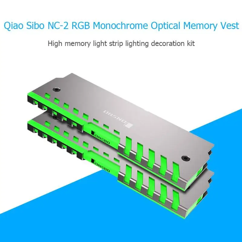 Jonsbo NC-2, 2 шт., охлаждающий жилет с памятью, AURA, контроль цвета, RGB, теплоотвод ОЗУ, алюминиевый сплав, охладитель для компьютера, ПК, аксессуары
