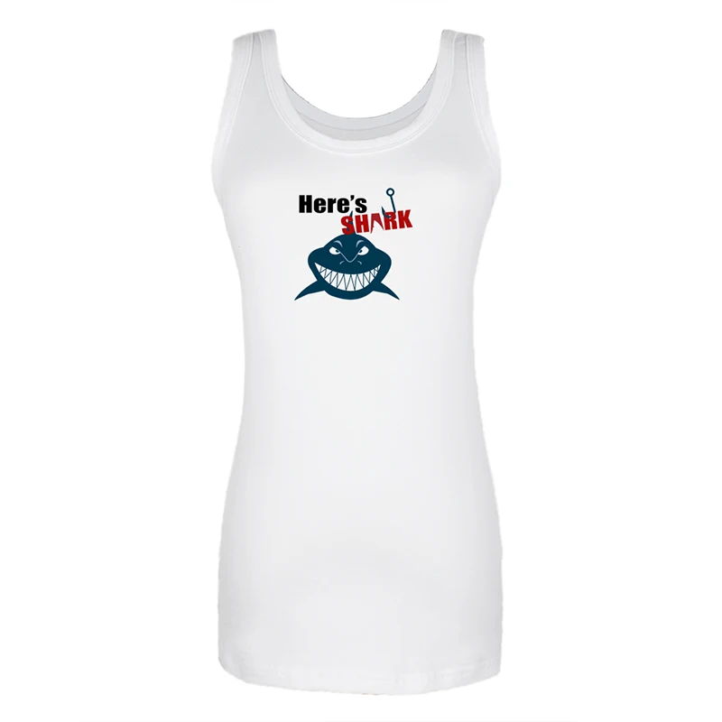 jfVestS2216W Майка с изображением недели акулы; майки без рукавов с изображением детектива Шерлока Холмса; повседневные хлопковые топы на бретелях; Рождественский подарок - Цвет: jfVestS2216W