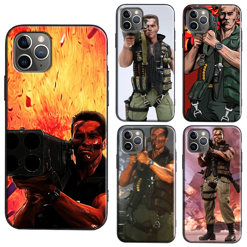 Schwarzenegger Rocket Launcher Tpu Case For Iphone 11 12 13 Pro Max Mini X Xs Max Xr 6s 7 8 Plus Se 2020 Cover Fundas Phone Case Covers Aliexpress