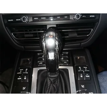 

Auto Gear Shift Knob Cover Inner Cap Black For Porsche MACAN 2014-2020 718 911