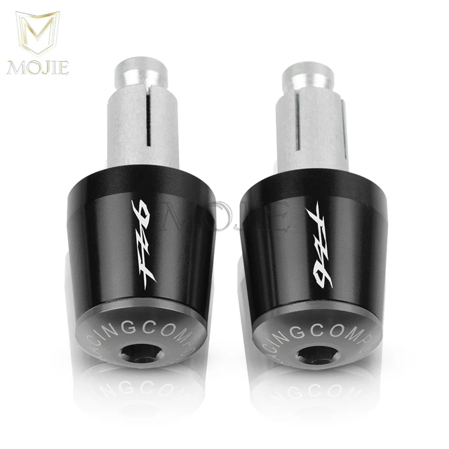 22mm Motorcycle Handlebar Grips End Handle Bar Cap End Plug For YAMAHA FZ6 FAZER FAZER600 FZ6S FZ6N FZ6S2 FZ6R S2 SJ6S FZ600 Black Gray