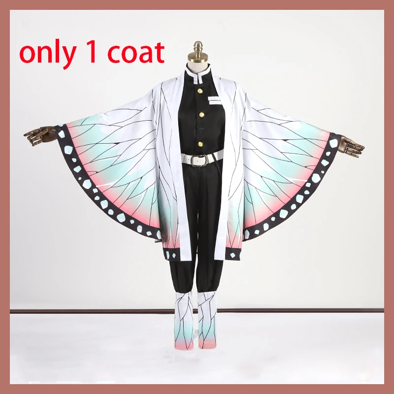 Coat D Аниме «Demon Slayer»; костюм для косплея; Kimetsu no Yaiba Kamado Tanjirou Agatsuma Zenitsu Tomioka Giyuu; пальто; плащ - Цвет: Coat D