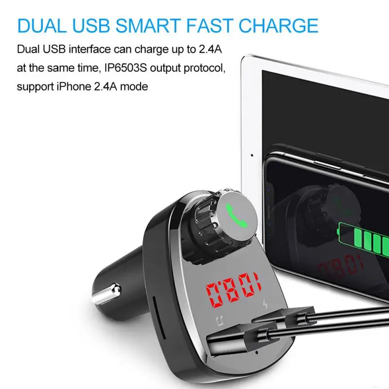 Прикуриватель G13 Автомобильный MP3 Bluetooth плеер 2usb зарядка Съемная карта FM Bluetooth Hands Free автомобильные аксессуары