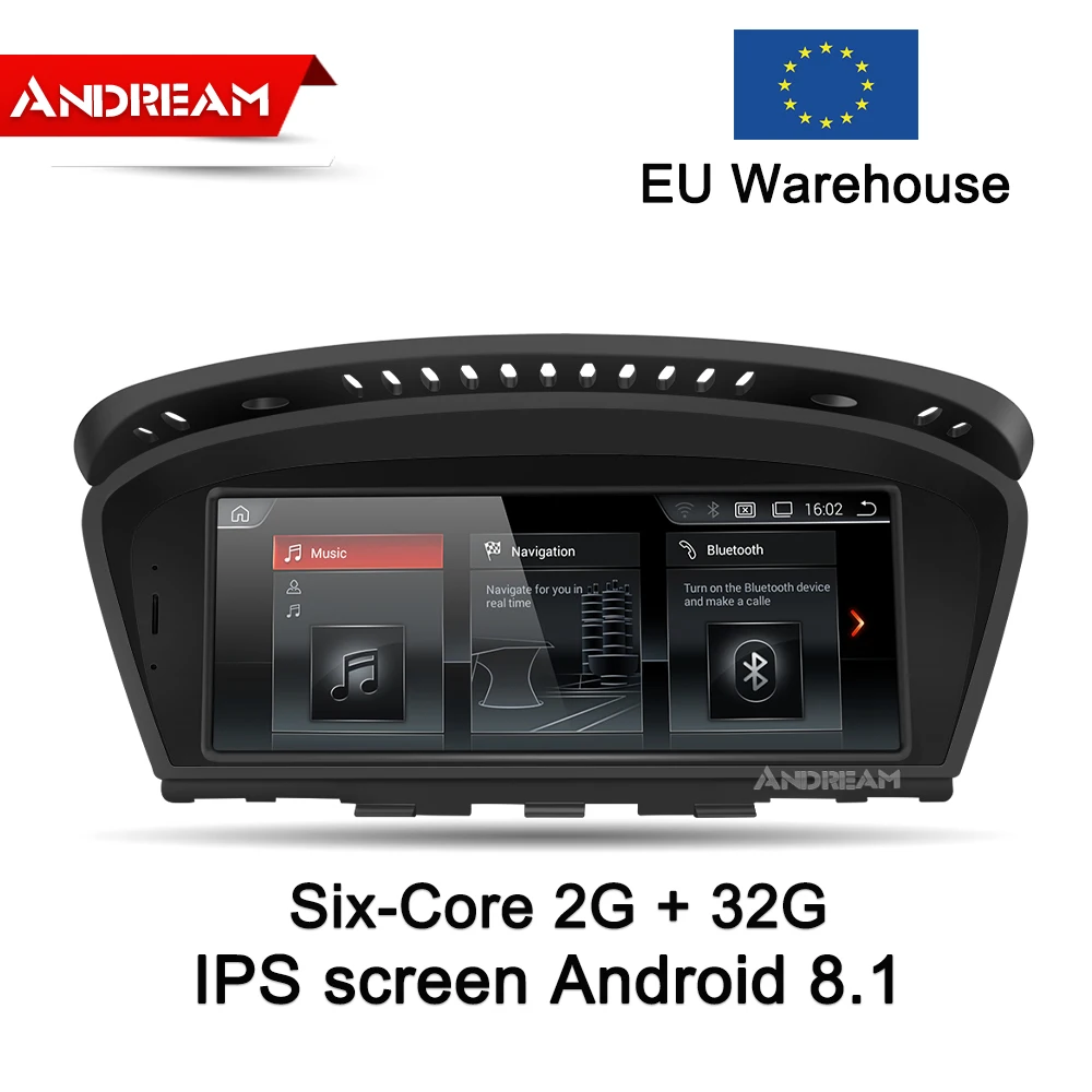 Sale 8.8" Six-Core  Android 9.0 4G+32G Car Multimedia for BMW Series 3 E60 E61 E90 E91 M3 2006-2012 Bluetooth gps navigation 2