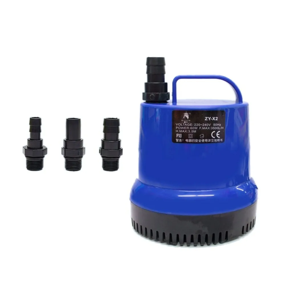 

Aquarium Water Pump Submersible Pump Fountain Air Fish Tank Pond Water Pump With 3C Power Cord For Seawater Fresh Water