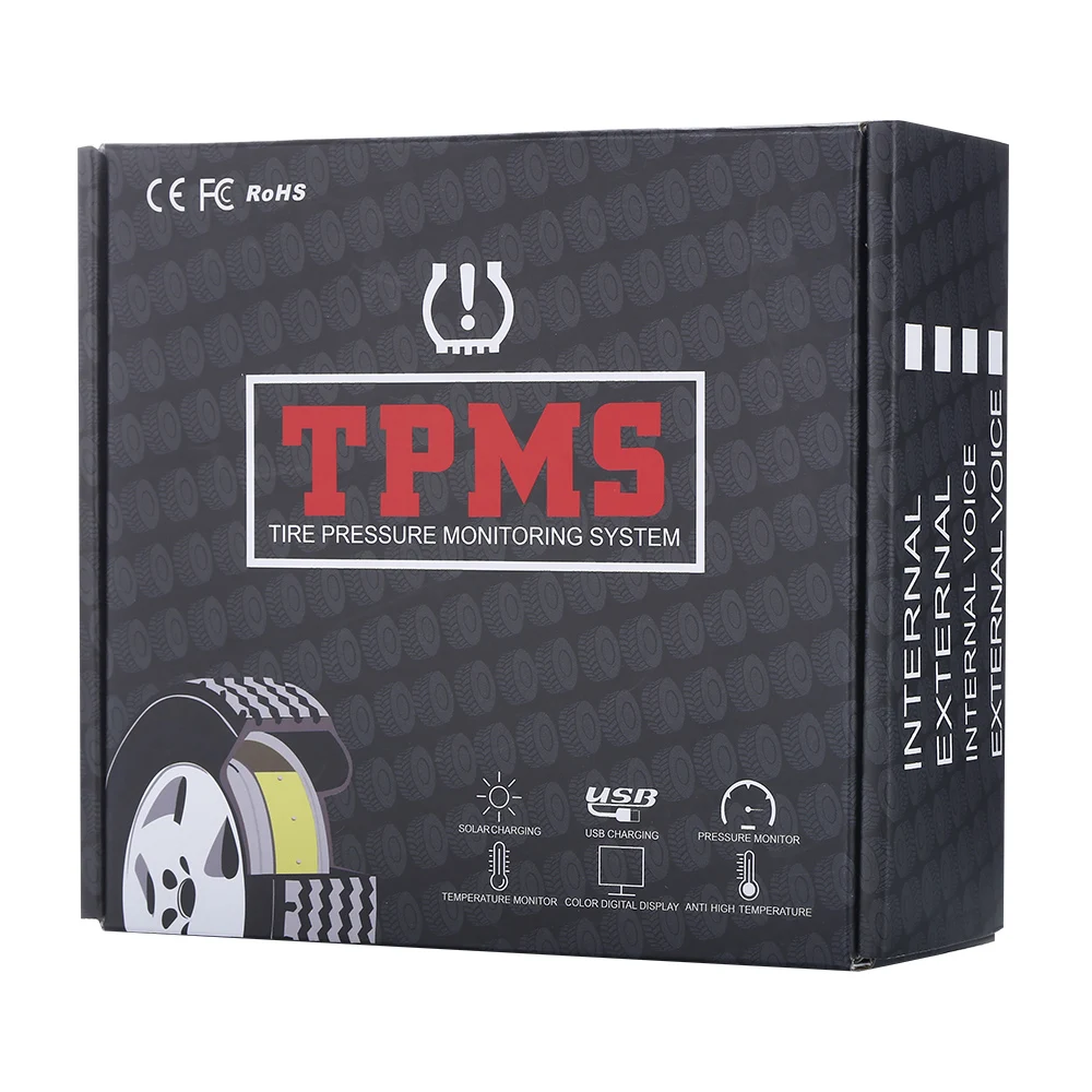 Zeepin USB TPMS для Android dvd-плеер в режиме реального времени система контроля давления в шинах с 4 внутренними датчиками для 4 шин