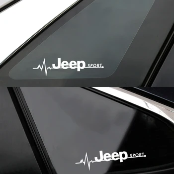 

2pcs New Car SPORT Emblem Badge Car Windows Body Side Sticker For JEEP renegade wrangler jk compass wrangler patriot Accessories