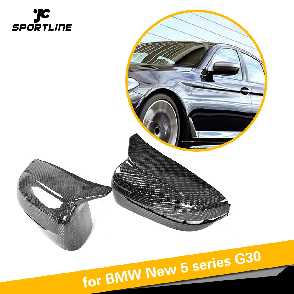 

For G30 Carbon Fiber Car Rearview Side Mirror Cover Caps For BMW 5 Series G30 G38 Sedan 4 Door 2018 - 2020 Non for M Car