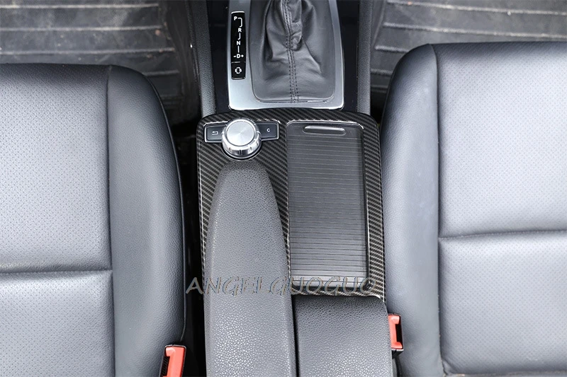 Car Styling For Mercedes Benz C class W204 E Class W212 ABS sticker Water Cup Holder Panel Decoration cover Trim( LHD