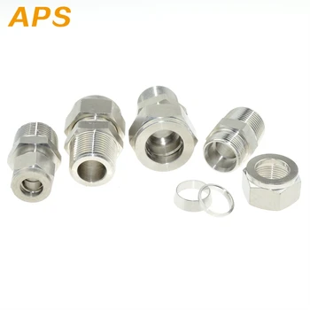 

SS Pipe Adapter 1/2 3/4" 1" BSP Male 18mm 20mm 22mm 25mm OD Tube Ferrule Air Compression Fitting Connector Stainless Steel 304