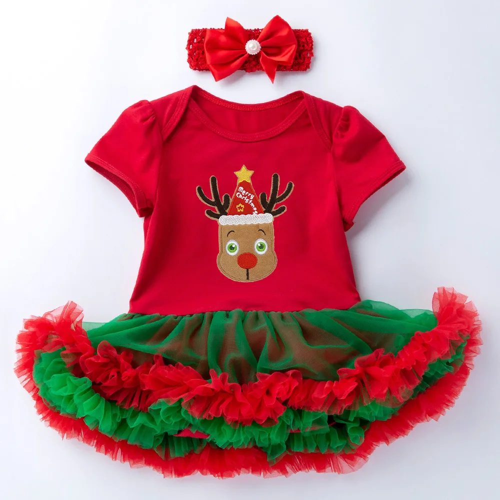 102408 C Baby dress Рождественское платье для малышей красное рождественское платье для маленьких девочек от 0 до 18 месяцев, платье-пачка с короткими рукавами Vestidos para navidad de bebes - Цвет: 102408 C Baby dress