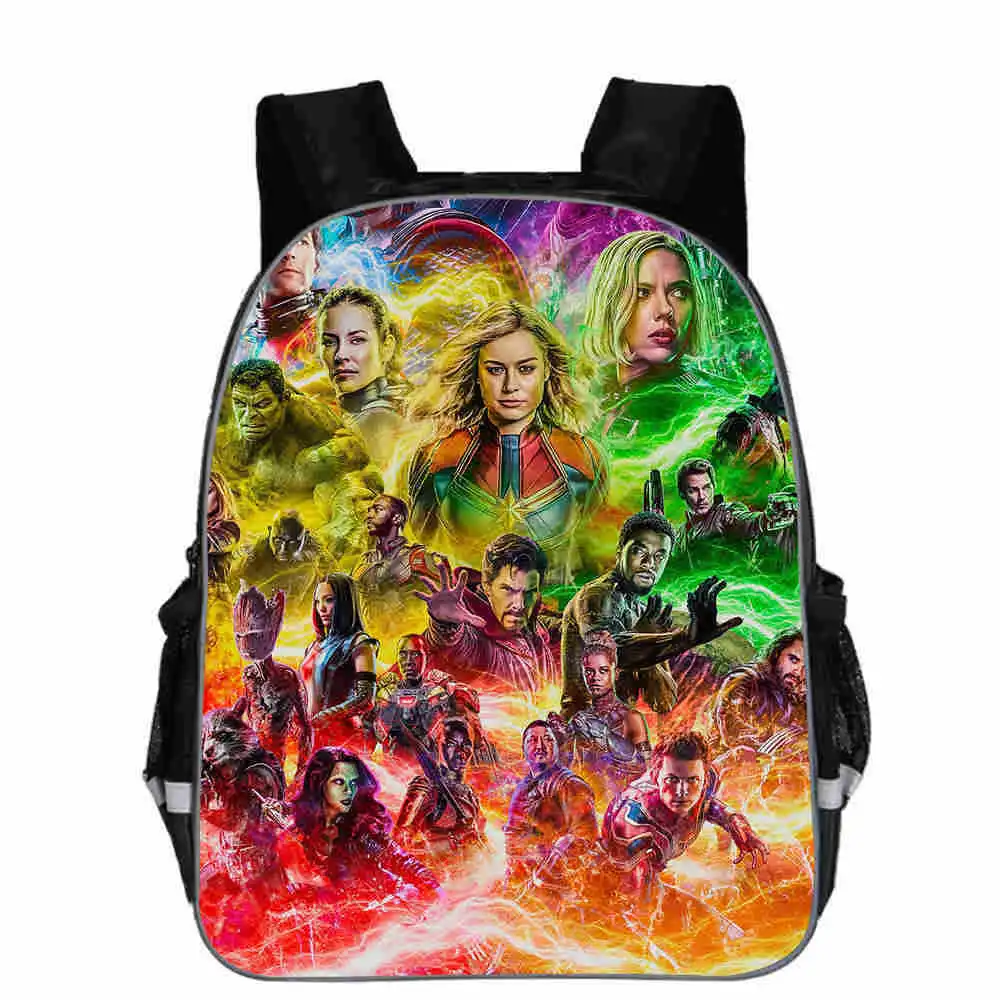 Avengers 7 16 дюймов Мстители школьная сумка рюкзак детский школьный мальчик девочка мультфильм сумка - Цвет: Avengers 7