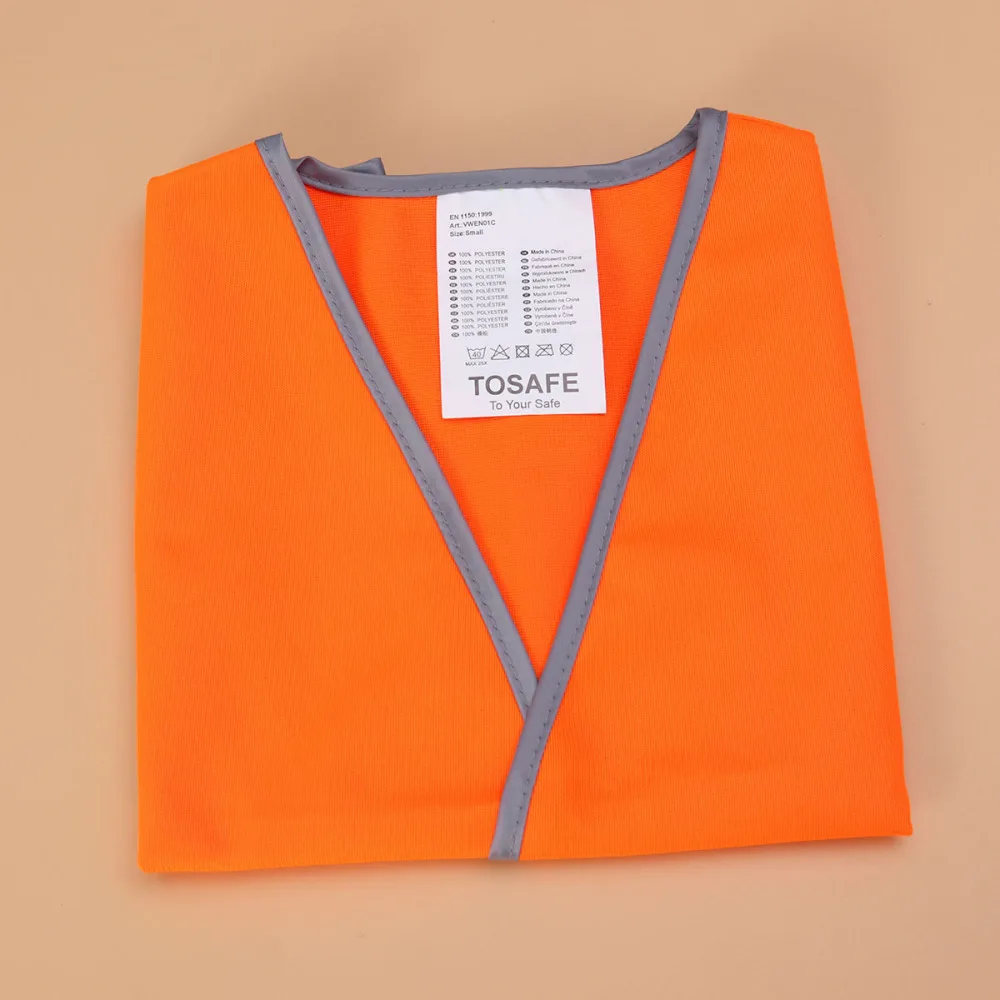 Kid Safety Vest Outdoor Night Reflective Waistcoat Kid Child Boy Girl Orange Size reflective safety vest reflective safety jacket