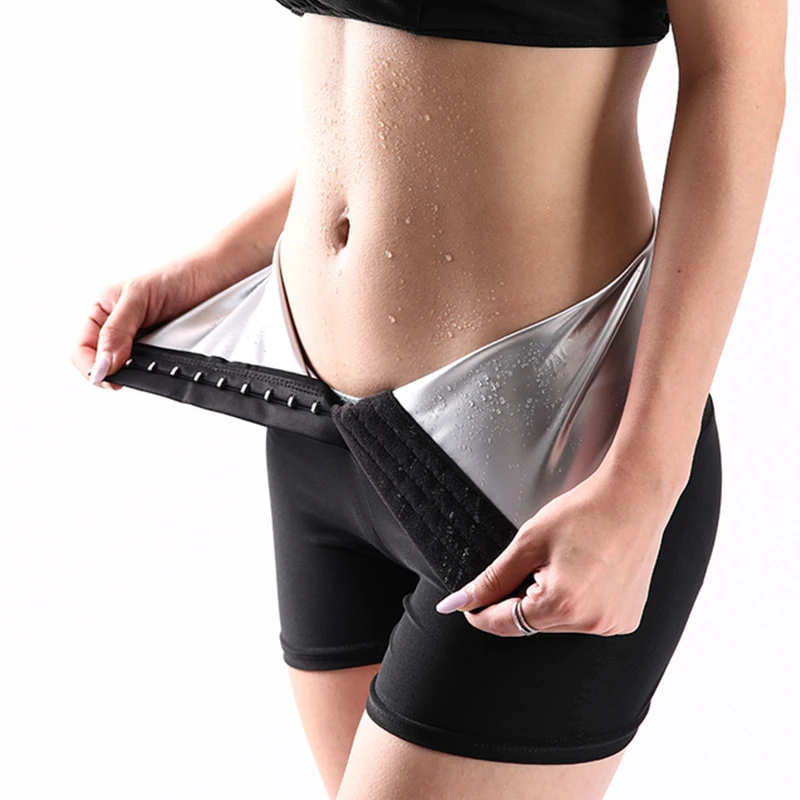Sweat Sauna Pants Body Shaper Shorts Weight Loss Slimming Shapewear Women Waist Trainer Tummy Hot Thermo Sweat Leggings Fitness strapless shapewear
