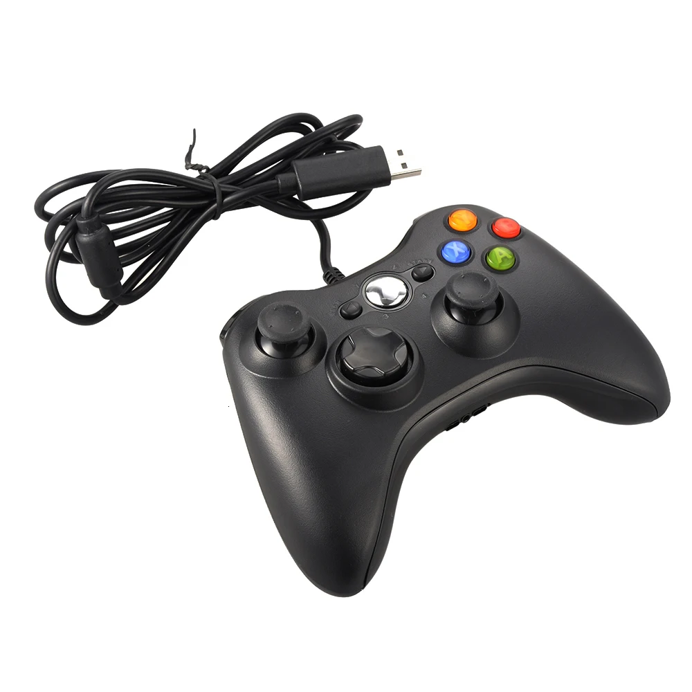 Gen Game USB Wired Joypad Gamepad Black Controller For Xbox 360 Joystick For Official Microsoft PC for Windows 7 Windows 8