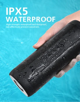

Portable Bluetooth Speaker Waterproof Outdoor Music Bass Wireless Column Loudspeaker Support TF Card FM Radio Aux Input