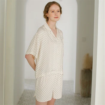 

2020 Short Pajamas Summer Pyjamas Women Short Sexy Pijama Mujer Loungewear Home Clothes Sleep Set H37