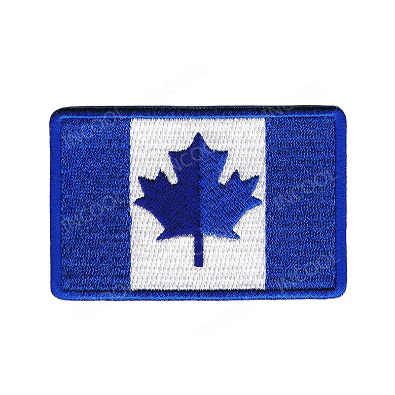 Canada Flag Embroidered Patches Maple Leaf Canadian Flags Military  Patches Tactical Emblem Appliques 3D Embroidery Badges 