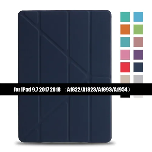 Чехол для IPad Air Flip Stand Case для Ipad 5 6, чехол из искусственной кожи для IPad Air 2 Smart Cover для Ipad Air 1 - Цвет: DB for ipad 2017 18