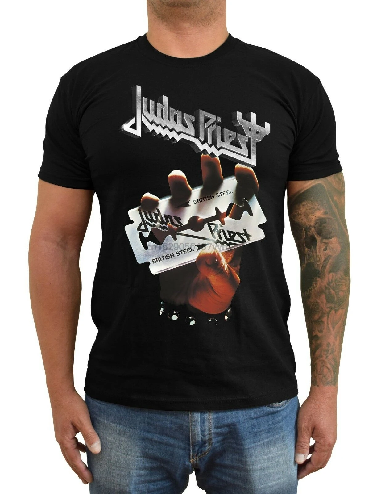 Judas Priest British steel ver. 1 Роба халфорда футболка (черный) S 5XL| |