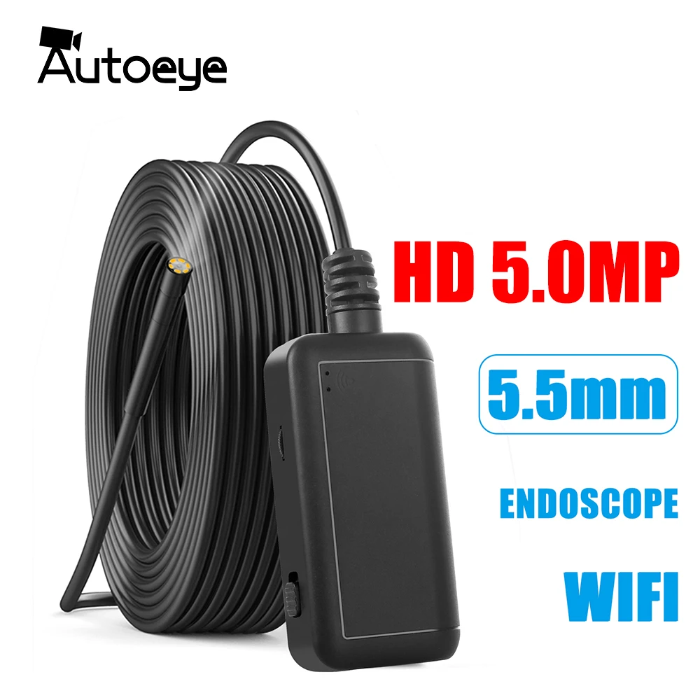 HD 5 0 мегапиксельная Wi Fi камера эндоскоп 2/5 м мини Водонепроницаемый Жесткий