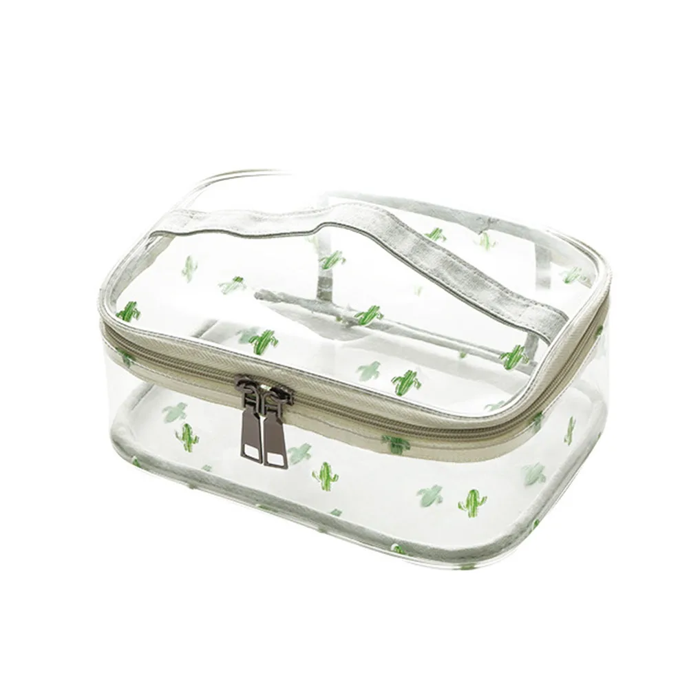 

Container Waterproof Cosmetic PVC Organizer Toiletry For Makeup Wash Bag Portable Transparent Case Large Capacity Travel Storage