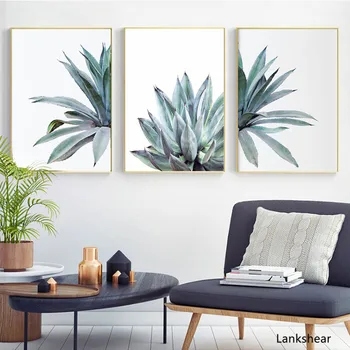 

Fresh Cactus Aloe Vera Canvas Art HD Print Succulent Wall Posters Minimalist Painting Pictures for Living Room Home Decor