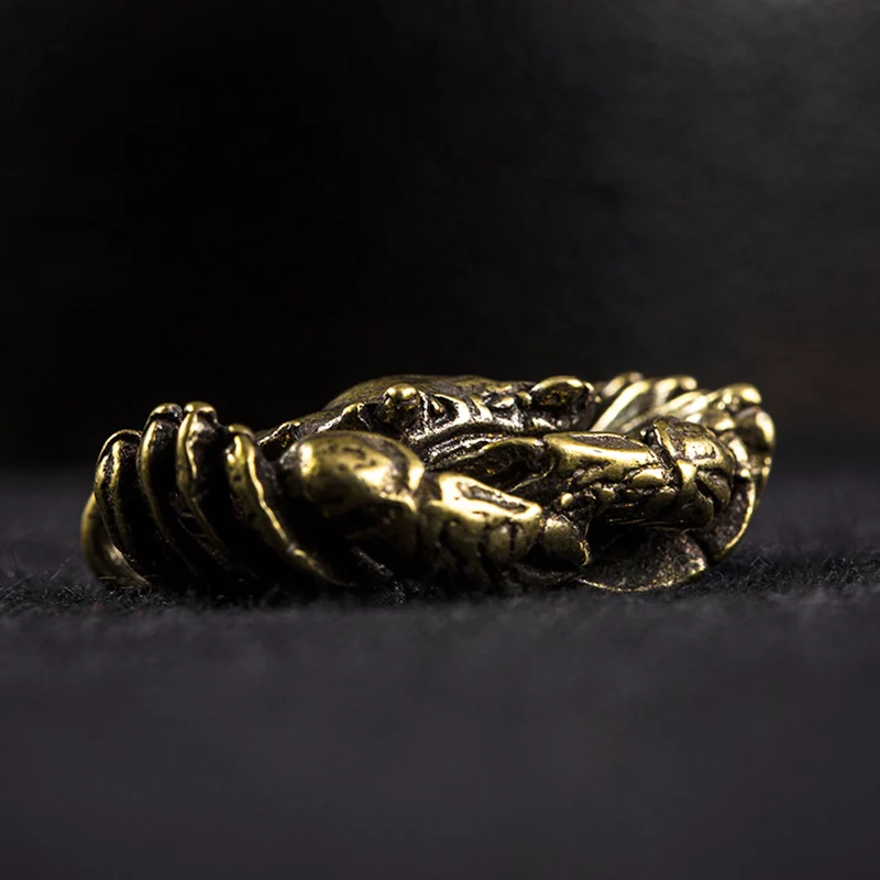 brass mini crab pendants (15)