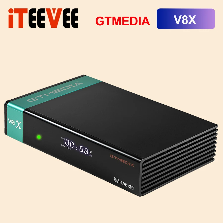 H.265 GTmedia V8X Satellite TV Receiver Card Slot CA Support